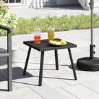 C-Hopetree Small Metal Outdoor Coffee Side Table - Image 7