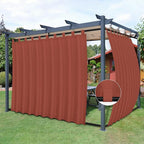 Easy-Going Outdoor Patio Curtains Detachable Tab Top Windproof Weatherproof by Easy-Going