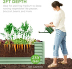 Best Choice Products 8x2x2ft Raised Outdoor Metal Garden Bed, Deep Root Box - Image 4