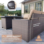 Kullavik 7 Pieces Outdoor Patio Furniture Set - Image 3