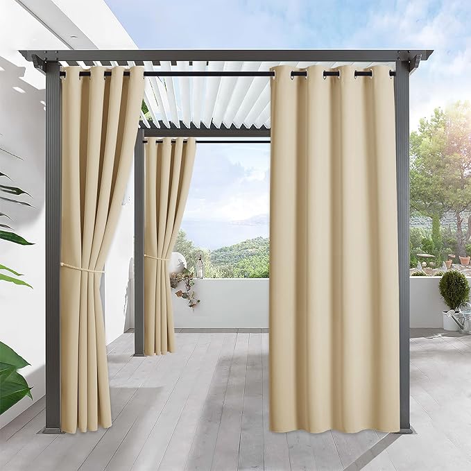 RYB Home Outdoor Curtains for Patio by RYBHOME