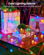 Brightown Solar String Lights Outdoor Waterproof, Solar Powered Globe Patio - Image 3