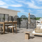 Casaphoria 72" H x 47" W Arched Metal Privacy Screen - Image 6