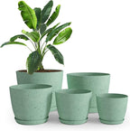 Utopia Home - Spotty Plant Pots Indoor - 7/6.6/6/5.3/4.8 Inches Flower Pots - 5 by UTOPIAHOME