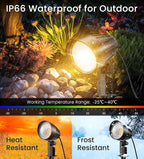 MEIKEE 7W 800LM Low Voltage Landscape Lighting, 12V 24V 2700K Warm White LED - Image 4