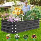 3 in 1 Galvanized Raised Garden Bed - Image 2