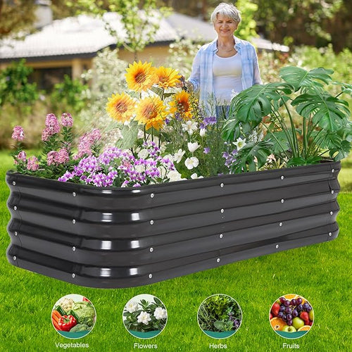 3 in 1 Galvanized Raised Garden Bed - Image 2