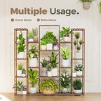 Bamworld Plant Shelf Indoor Hanging Plant Stand Outdoor Large Plant Shelves - Image 2
