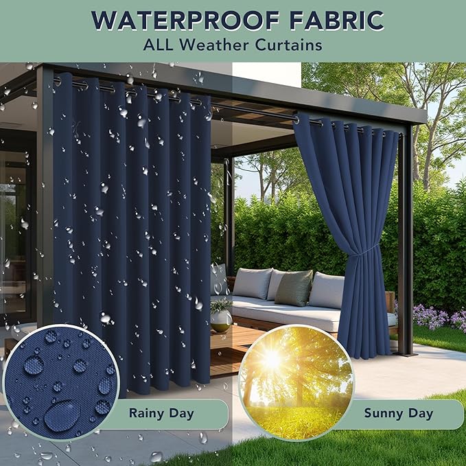 Outdoor Curtains for Patio Waterproof - Image 2