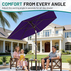 AreShark 7.5FT Patio Umbrella Table Market Umbrella - Image 5