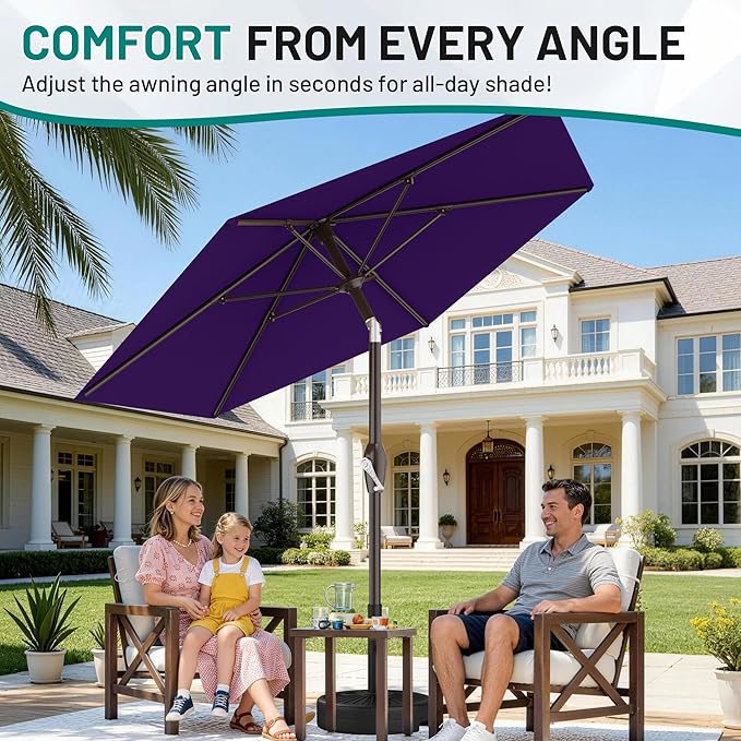 AreShark 7.5FT Patio Umbrella Table Market Umbrella - Image 5