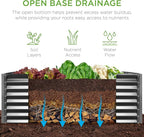 Best Choice Products 4x2x2ft Outdoor Metal Raised Garden Bed, Deep Root Box - Image 5