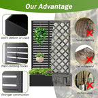 Metal Raised Garden Bed with Trellis, Planter Box - Image 5