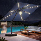 HOMSHADE 10 ft Square Cantilever Patio Umbrella by HOMSHADE