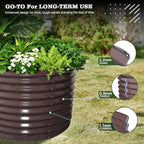 A ANLEOLIFE Set of 6, 30 Inch Extra Tall Galvanized Raised Garden Beds Kit - Image 4