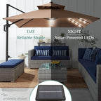 Best Choice Products 10x10ft Cantilever Patio Umbrella w/Base Included - Image 5