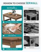 SERWALL Outdoor Coffee Table - Image 6