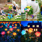 WdtPro Solar Garden Lights Outdoor, 4 Pack Solar Light Outdoor - Image 6