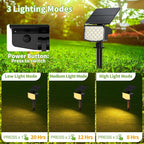 8 Pack Solar Spot Lights Outdoor, 2-in-1 Solar Lights Outdoor Waterproof IP65 - Image 4