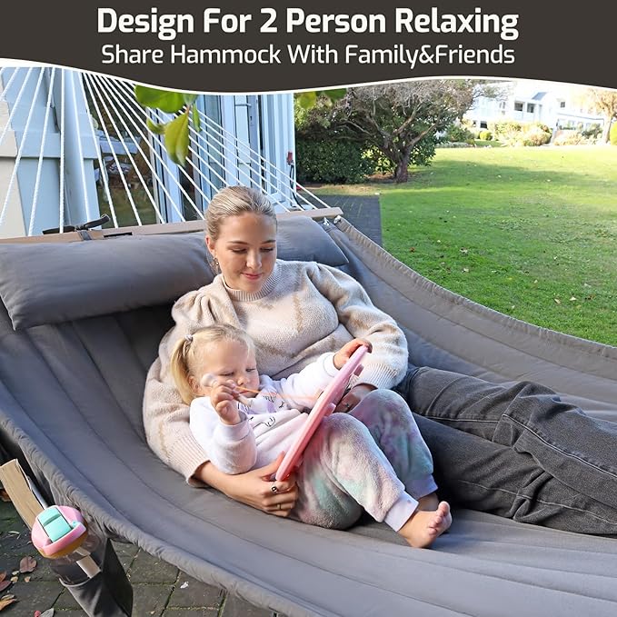 Double Quilted Fabric Hammock - Image 7