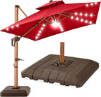 Best Choice Products 10ft Square Cantilever Patio Umbrella w/Base Included by BestChoiceProducts