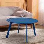 Grand patio 28-inch Round Steel Coffee Table, Outdoor Patio Side Table - Image 4
