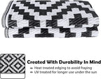 SAND MINE Waterproof Outdoor Rug 4x6 ft, Plastic Reversible Rug, Modern Area Rug - Image 4