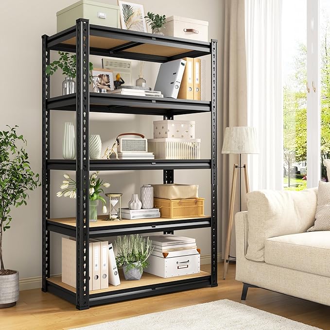 REIBII Storage Shelves 2020LBS Garage Shelving Heavy Duty Metal Shelving 5 Tier - Image 5