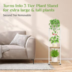 iDavosic.ly 3 Tier Corner Plant Stand Indoor, 34 Inch Tall Vertical Metal - Image 7