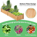 Yaheetech 90.5″ L×23.5″ W×16″ H Wooden Raised Garden Bed, Horticulture Wood - Image 6