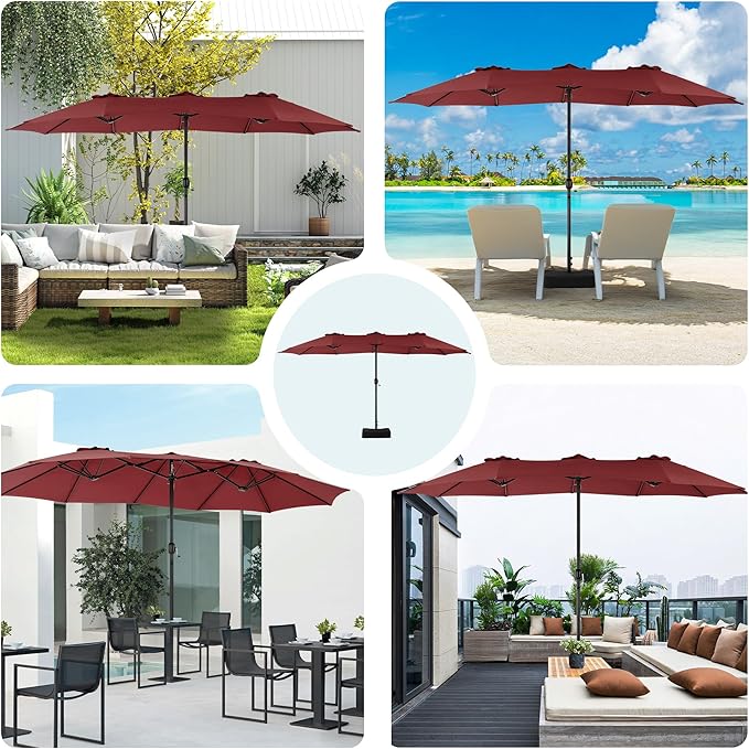 DUMOS 15FT Large Patio Umbrella - Image 8