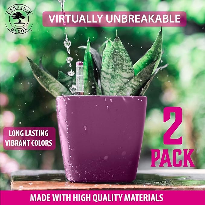 GARDENIX DECOR 5" Self Watering pots - Image 2