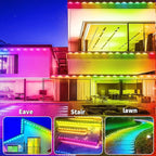 300ft Permanent Outdoor Light, RGB Outdoor eave Light, IP67 Waterproof LED eave - Image 5