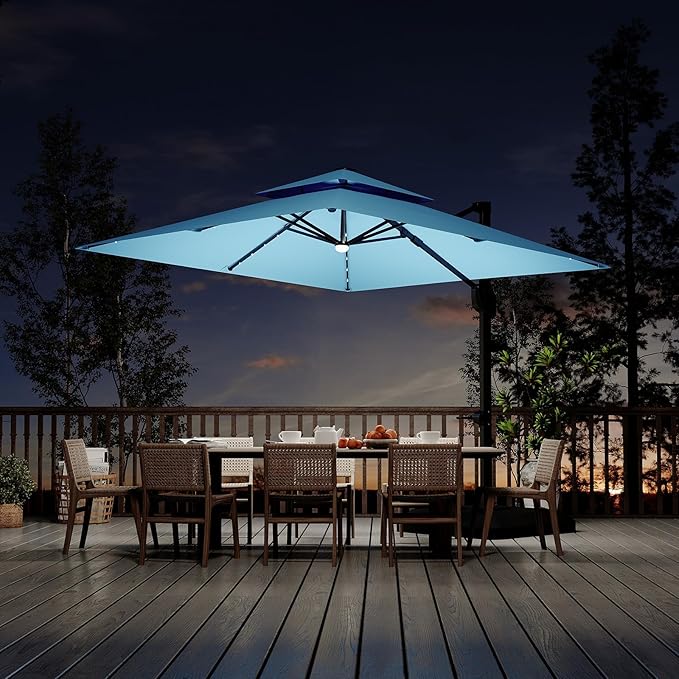 Garvee 10 ft Cantilever Patio Umbrella - Image 8