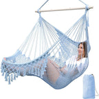 Chihee Hammock Chair Super Large Soft-Spun Cotton Rope Weaving Hanging Chair by Chihee