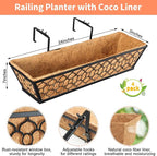 Riare 4 Pack 23 Inch Window Boxes Planters - Image 2