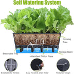 Window Box Planter 6 Pcs, 16.5 Inches Self Watering Rectangle Flower Plant Pots - Image 5