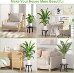 3-Pack Wood Plant Stands Indoor, Single Plant Stand - Image 4