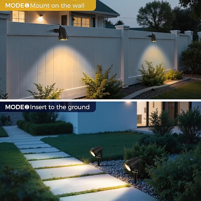 L LOHAS LED Outdoor Landscape Lighting, Auto On/Off 3000K Low Voltage Landscape - Image 5
