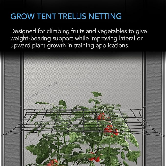 AC Infinity Grow Tent Trellis Netting 2x2', Heavy-Duty Elastic Plant Net - Image 2