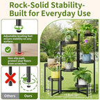 7 Tier Large Metal Plant Stand Indoor Outdoor - Image 3