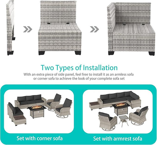 10-Piece Outdoor Patio Furniture Set - Image 2