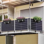 ETELI Railing Planter 6 Pack, 16.9 Inch Window Basket Deck Boxes Plastic Flower - Image 5