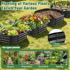 Hexagon Raised Garden Bed, 48 Inch Diagonal & 12 Inch Tall, Galvanized Steel - Image 5