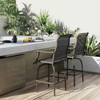 Outsunny Set of 2 Outdoor Swivel Bar Stools - Image 8