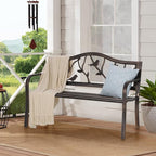 Sophia & William Outdoor Bench, Porch Bench, Garden Bench, Wrought Iron Bench - Image 7