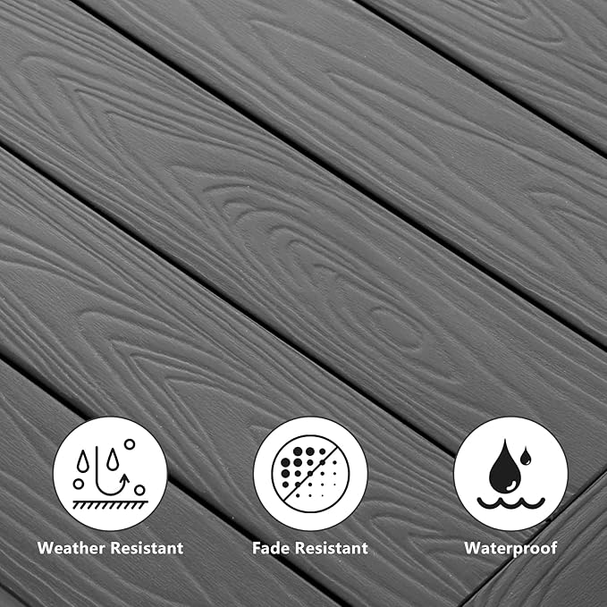 Double Adirondack Side Table Weather Resistant, Outdoor Rectangular End Table - Image 4