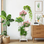 TOSKING 5 Tier Tall Plant Stand Indoor Outdoor, Heavy Duty Corner Shelf - Image 2