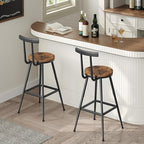 Bar Stools, Metal Frame, Adjustable Feet, Easy Assembly, - Image 4