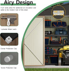 Devoko 10x12 FT Outdoor Storage Shed, Large Metal Storage Sheds - Image 4